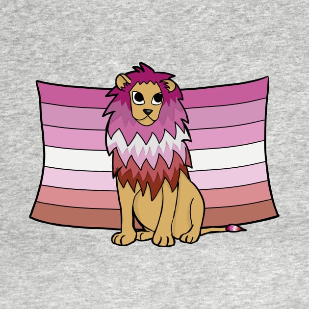 Lesbian Pride Lion by marzipanpond